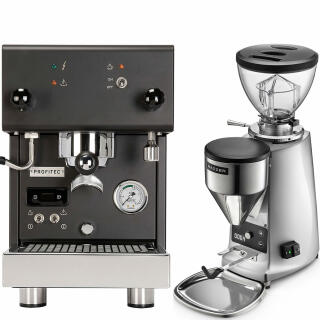 Profitec Pro300 Schwarz 10375 + Mazzer Mini Elec. B Alu