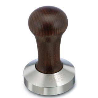 Motta Tamper Edelstahl mit Holzgriff 57 mm braun flat