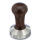 Motta Tamper Edelstahl mit Holzgriff 57 mm braun flat